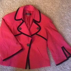 EUC Nine West hot pink coat